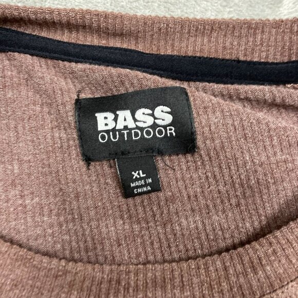 Bass Outdoor XL Long-Sleeve Utili-Tee Rum Raisin NWT 6271 - Picture 3 of 9